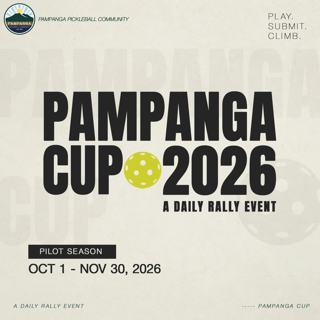 PAMPANGA CUP 2026 - PILOT SEASON Poster